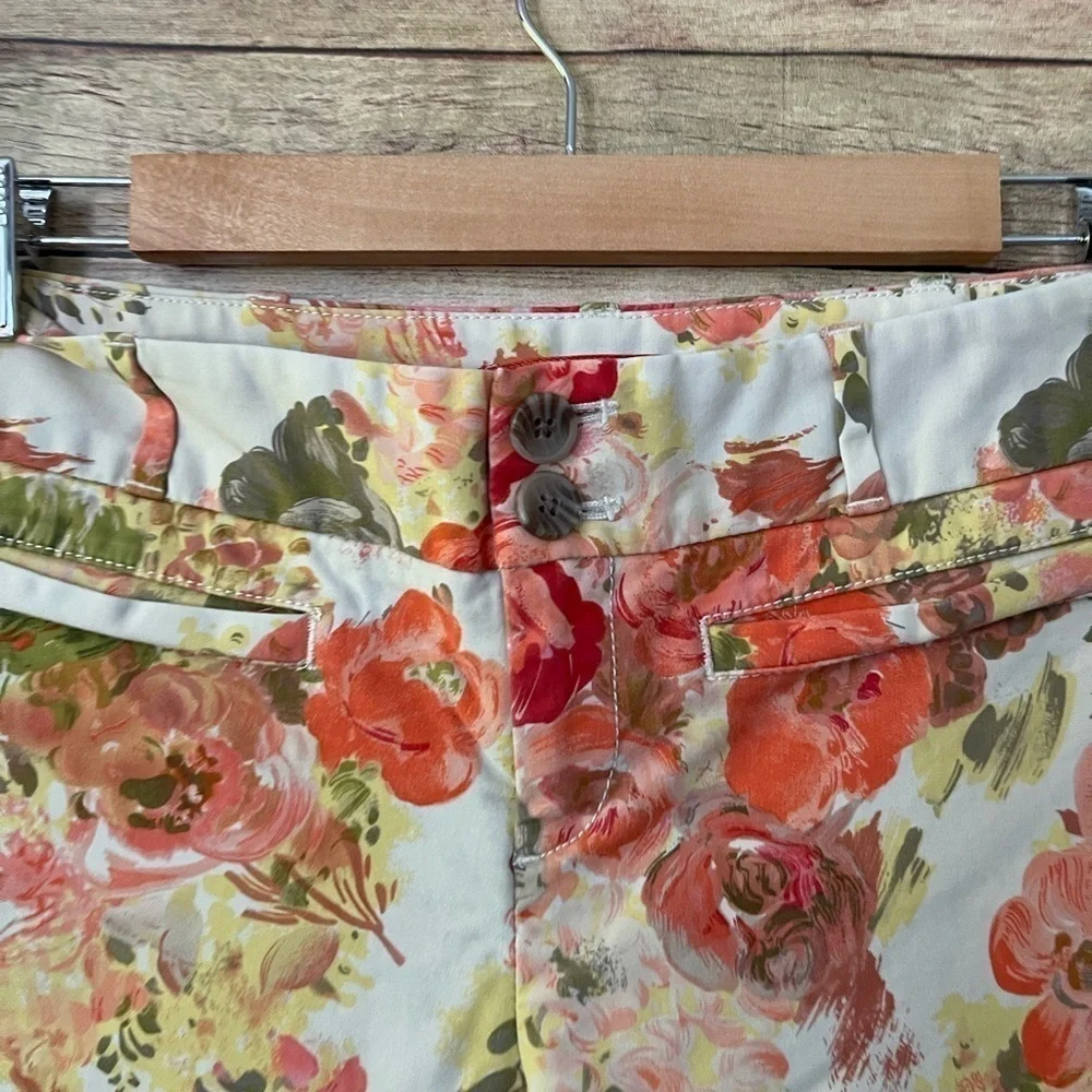 Anthropologie Cartonnier Women’s Floral Crop Pants Size: 2 NWOT - Picture 7 of 10